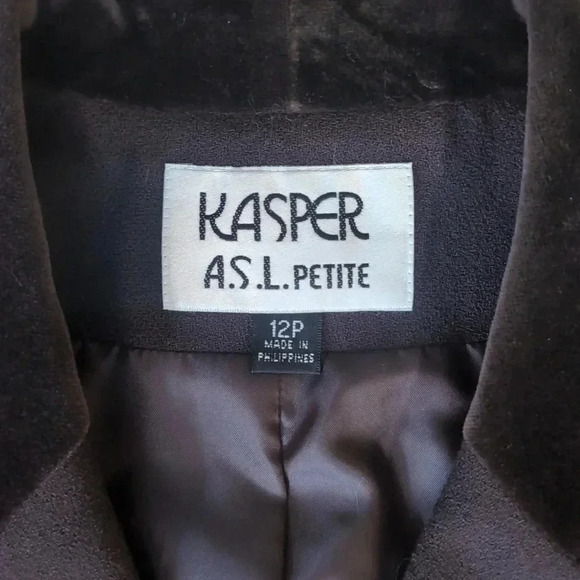 Kasper Brown Wool Blazer - Picture 9 of 9